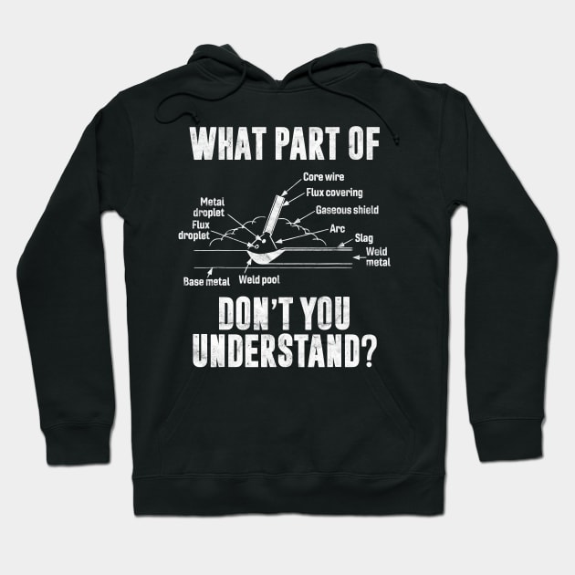 Mens What Part of Dont You Understand Welder Gift Welding Costume Hoodie by totemgunpowder